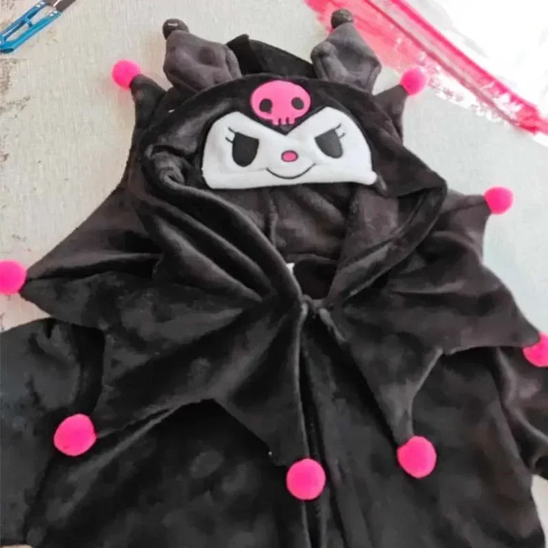 CosplayAnime Sanurgente Glutnel Homewear Cosplay para mujer, pijama infantil, combinaison Kuromi, Halloween,grenouillères de dessi