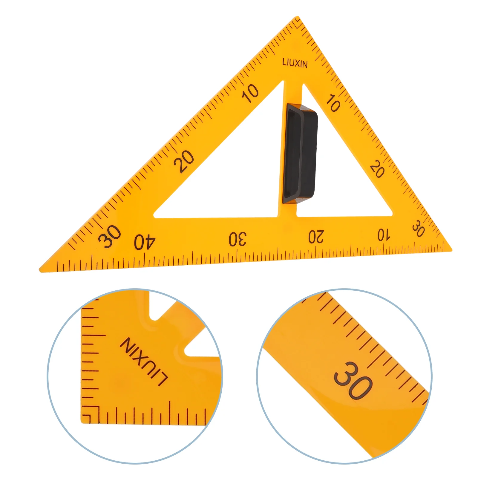 Magnetic Triangle Teaching Tools for Teachers Measuring Precision Ruler Rulers Plastic Geometry Protractor