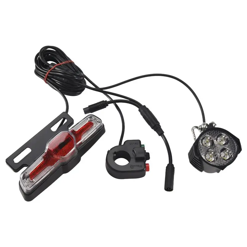 

【Supernew】For Bafang BBS01 BBS02 BBSHD Mid Drive Motor Electric Bike Waterproof Line Light Set With Brake Turn Signal Bike Light