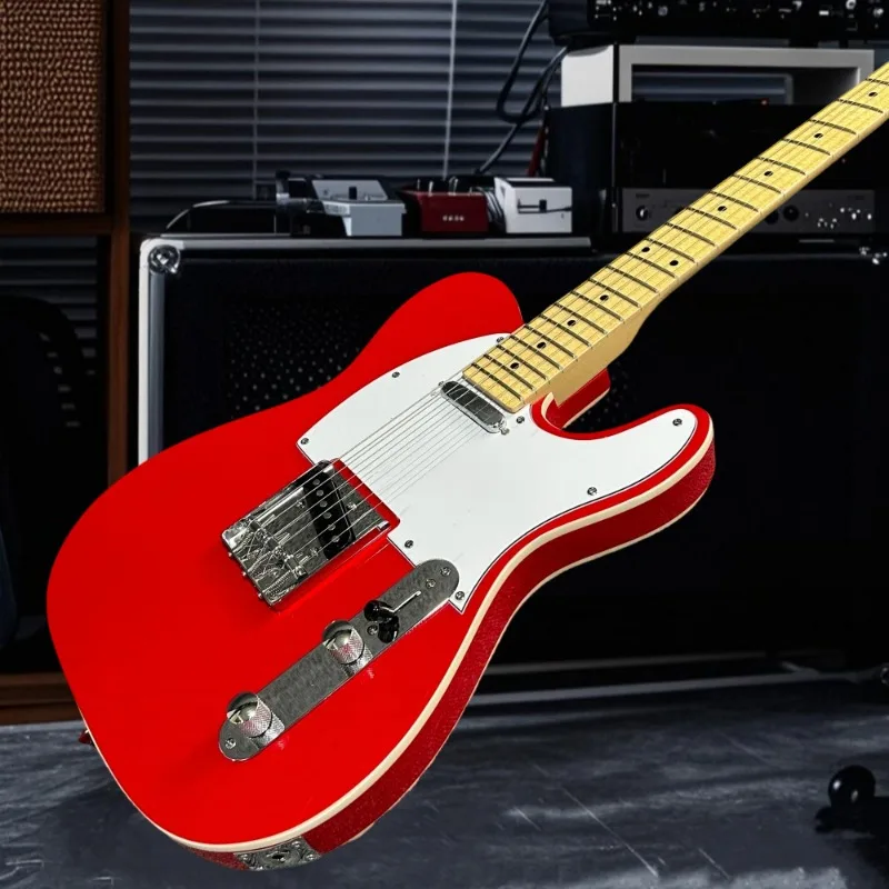 أفضل البائعين الأحمر TL الغيتار الكهربائي 22 الحنق شحن مجاني 6 سلسلة روك الجاز نمط مناسبة للمبتدئين باس قوي