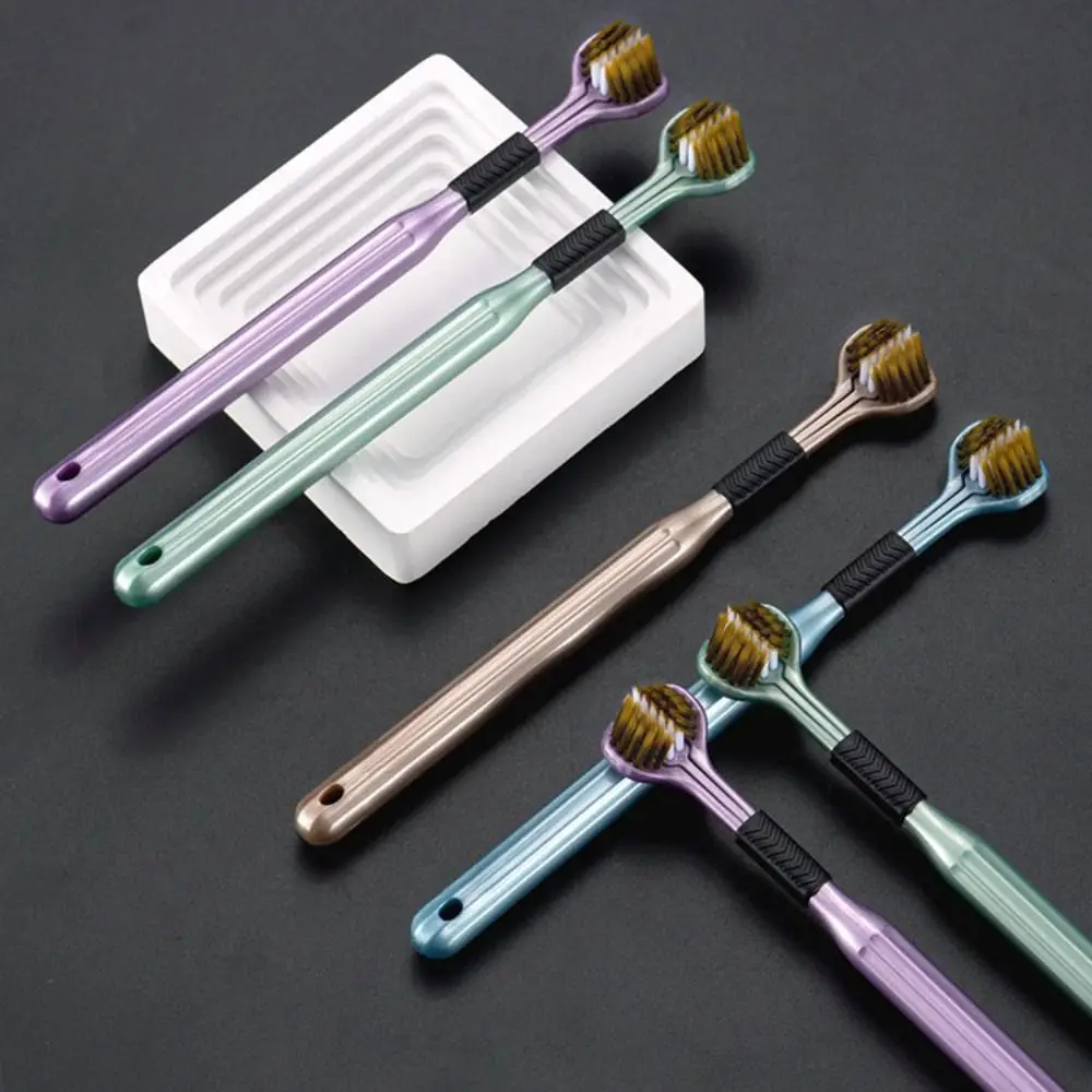

6PCS Inter-Dental Soft-bristled Toothbrush Soft Bristle Deep Cleaning Three Sided Toothbrush Family Pack Gingival Sensitivity