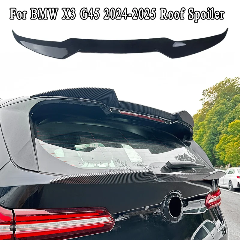 

For BMW X3 G45 20 20d 30e M50 XDrive 2024-Present Car Rear Trunk Boot Roof Lip Lid Rear Spoiler Cap Rear Spoiler Wing Trim
