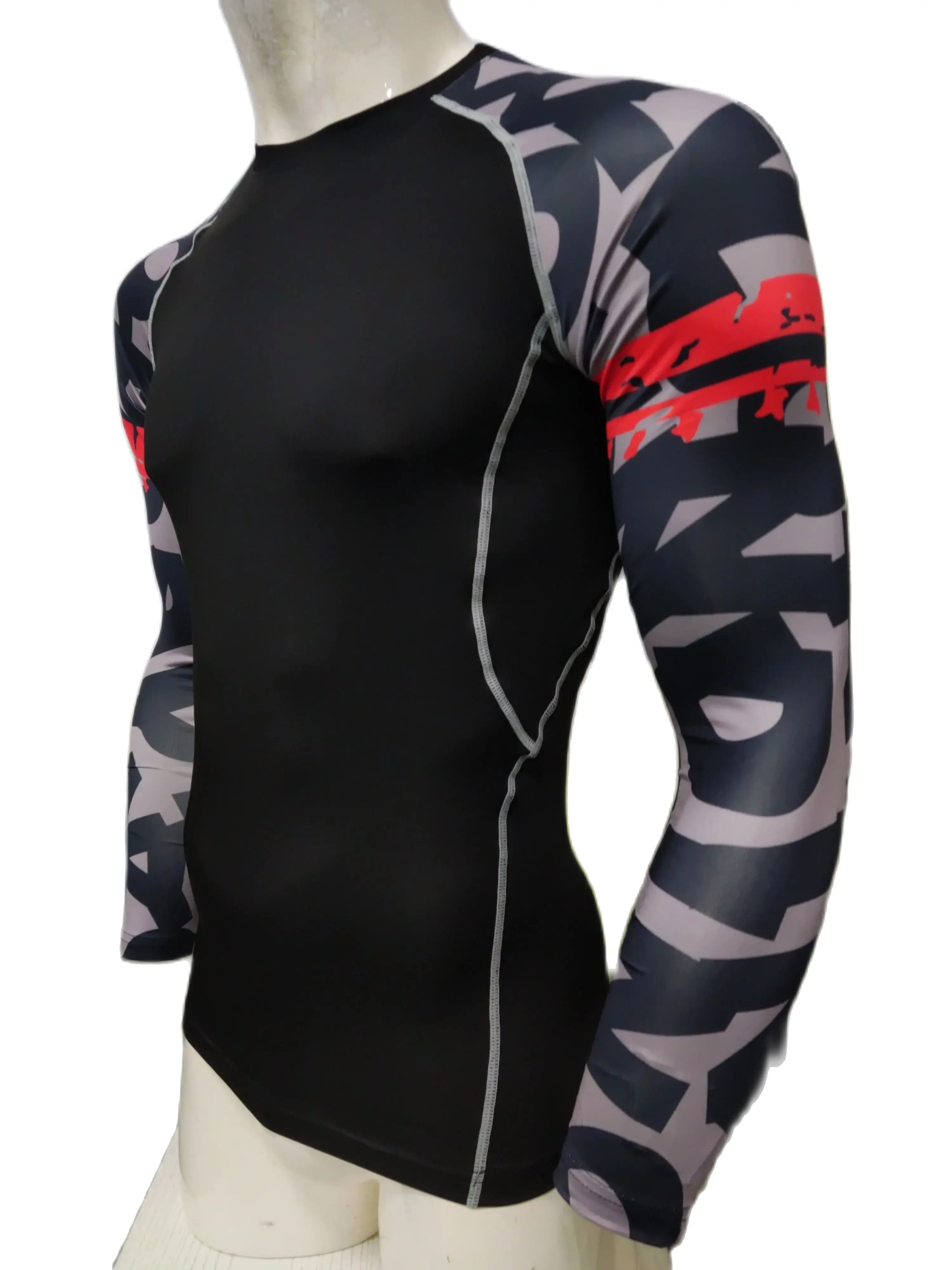 Chie Lundin-Jersey de manga larga para hombre, Jersey deportivo de empalme UPF 50 +, Rashguard, Jiu jitsu gi Bjj Rash Guard, personalizado, ciclismo, Kickboxing