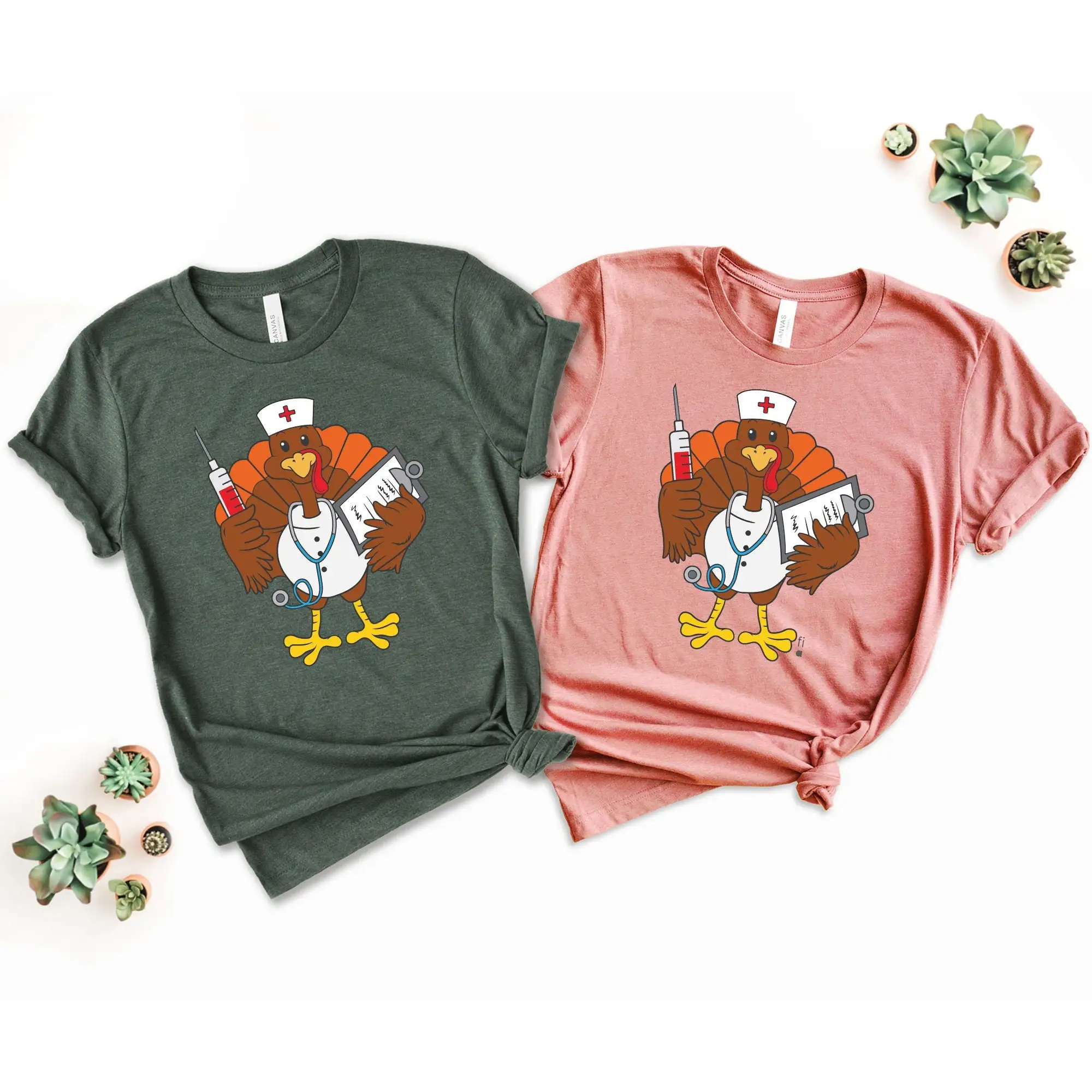 Nurse Turkey T Shirt Thanksgiving Fall Thankful Appreciation Funny