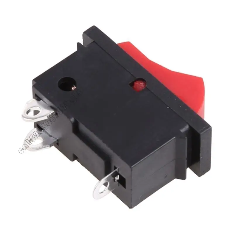 Bagian Pengering Rambut 3 Pin 3 Posisi Sakelar Rocker Hidup/Mati Sakelar Rocker Sakelar Merah Hitam 4xfb