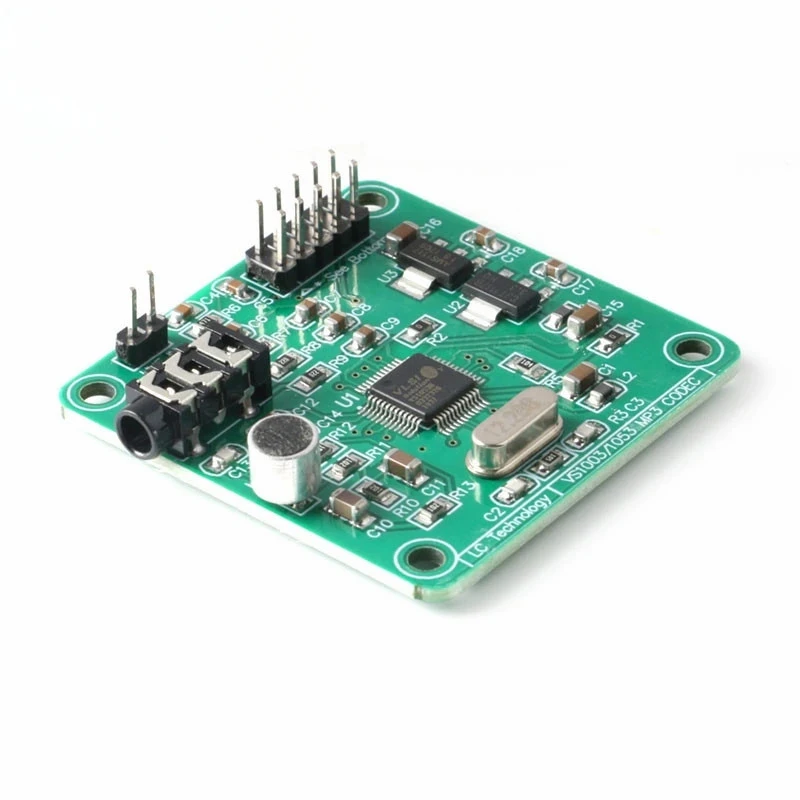 5pc MP3 Module Development Board  On-Board Recording Function SPI Interface OGG Encoding Recording Control Signal Filter