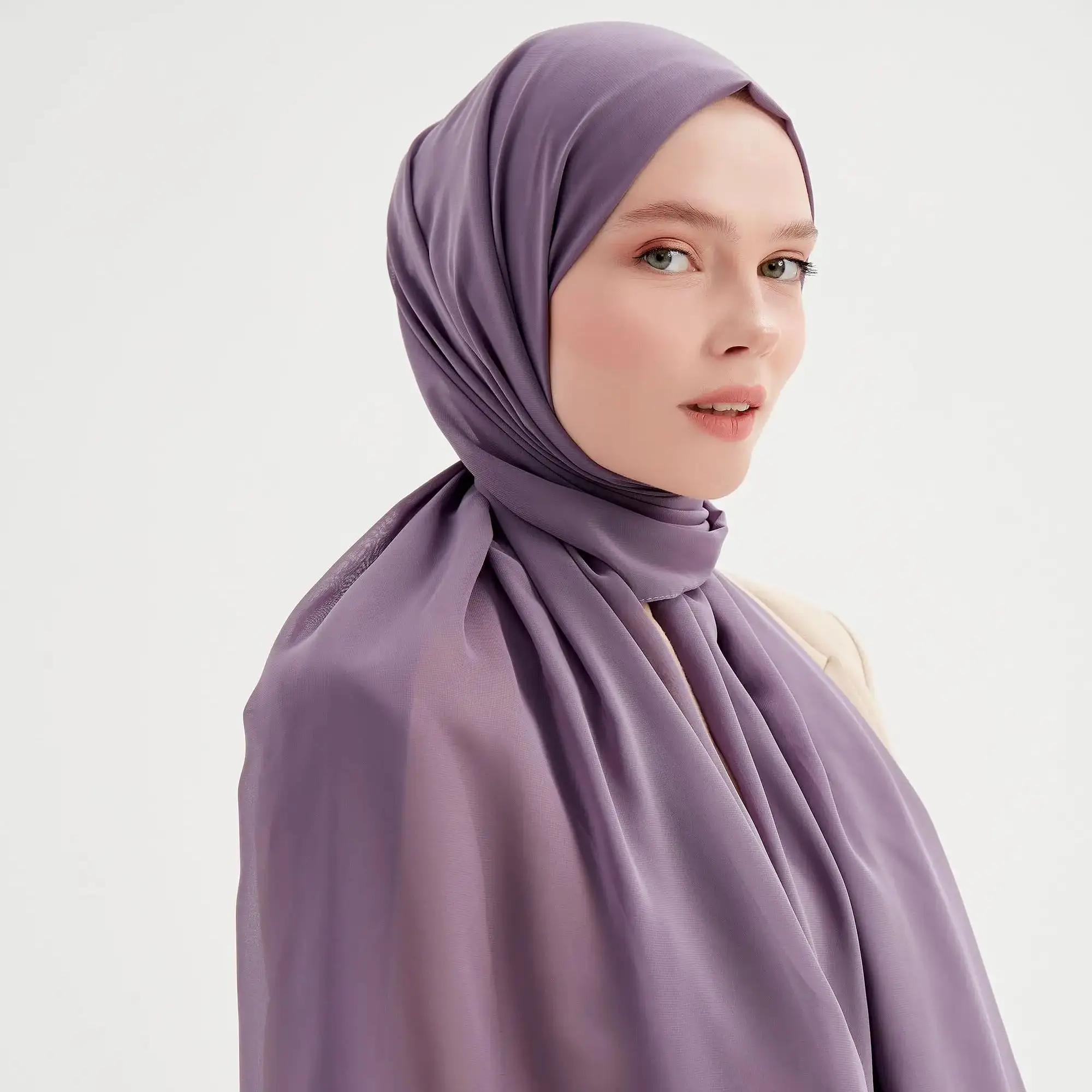 Premium Chiffon hijab soft Malaysia scarf tudung scarves chiffon crepe hijab for women