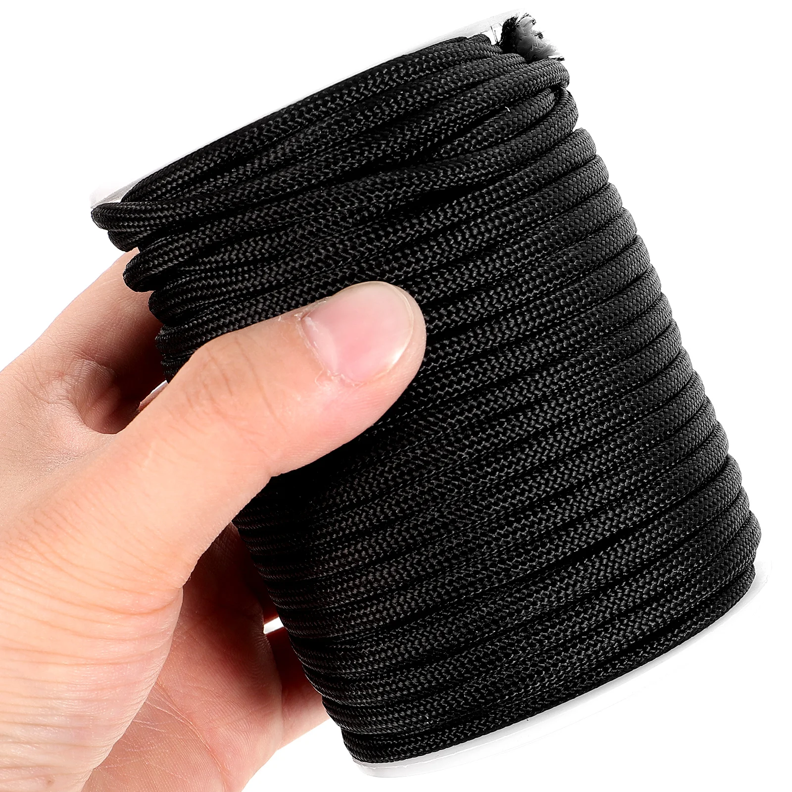 

31M Black Telescopic Ladder Rope Replacement Heavy Duty Wear Resistant Extension Ladder Accessories Reinforced Structure Para