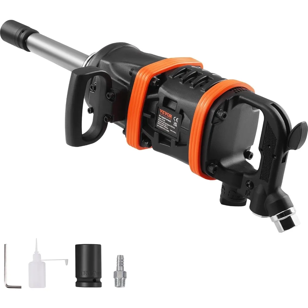 1 Inch Air Impact Wrench, Up to 5175 ft-lbs Beast Reverse Torque Output Pneumatic Impact w/ 8 Inch Anvil for Heavy Duty Machine