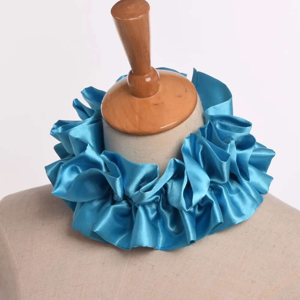 ピエロ コスプレ サテン フリル ネック ラフカラー コスチューム アクセサリー