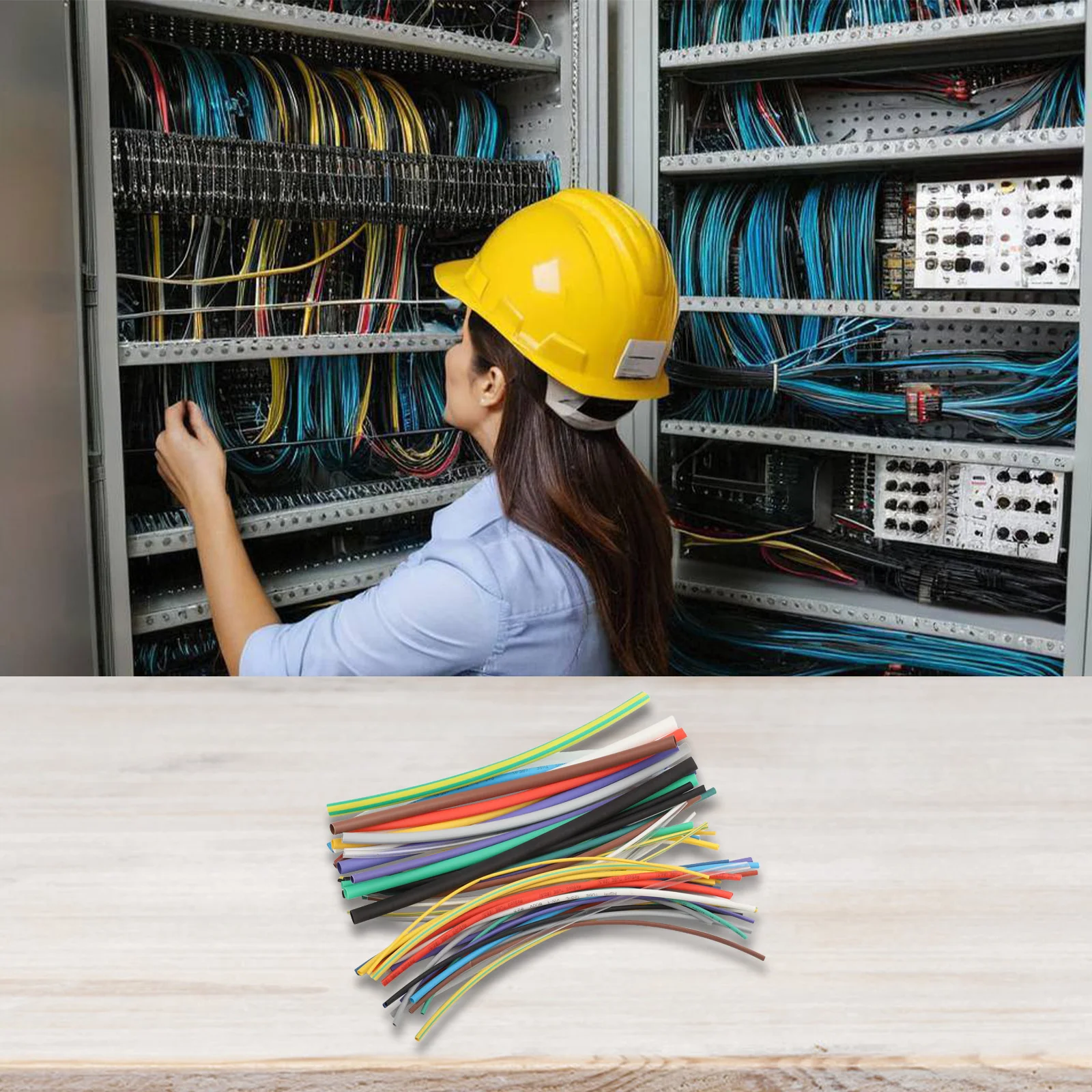 Supplies Heat Shrink Tube Tubing Wire Electrical Equipment Heatshrink Kit Polyolefin Set 2:1 5 Sizes Practical