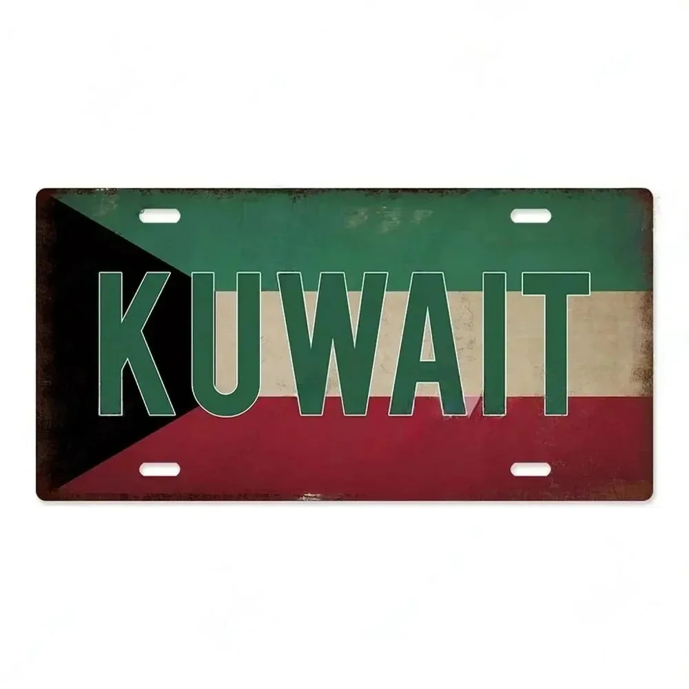 Retro Road Trip Decor: Netherlands Turkey Portugal Metal Plaque Sign for Living Room