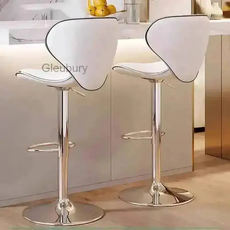 Stool Cream Bar Resistant Adjustable Color Height Luxury Home Use for Cashier Counter High Seat