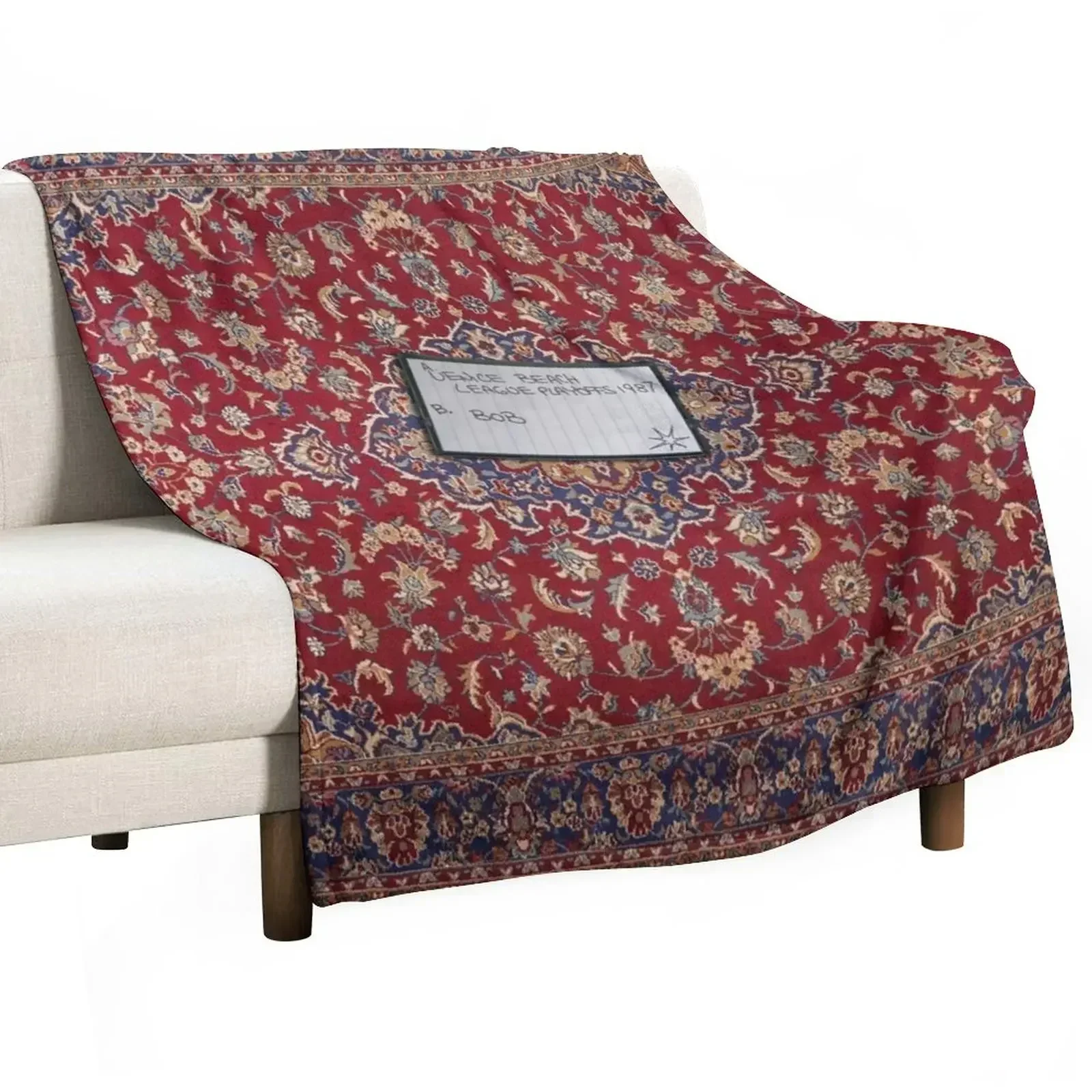 

Lebowski's tape bowling playoffs Throw Blanket For Decorative Sofa Flannel Blankets