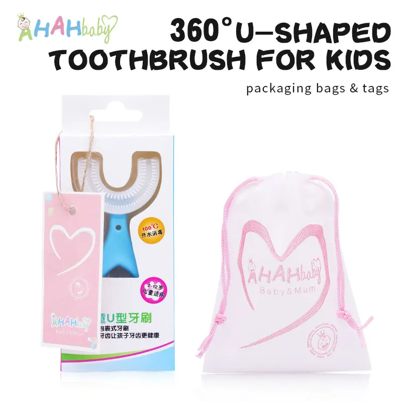 Baby Toothbrush 360 U-shaped Children Toothbrush Infant Silicone Teeth Care for Toddlers 1-12Y Teething Baby Oral Cleaning Brush