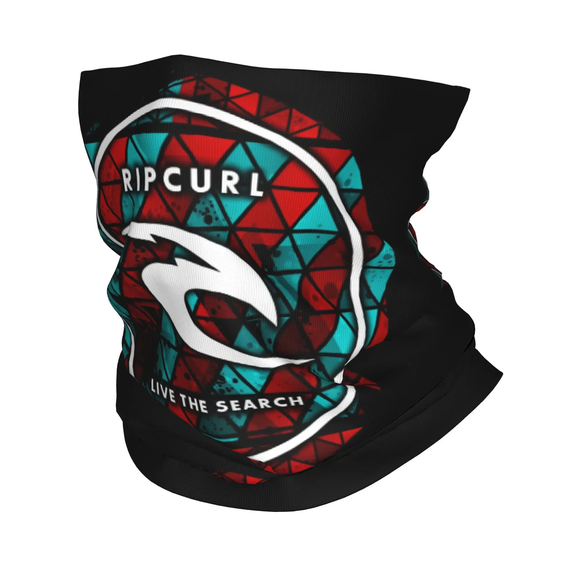 Custom Surfing Neck Gaiter Women Men UV Face Shield Winter Curls Surfing Rip Bandana Scarf for Ski