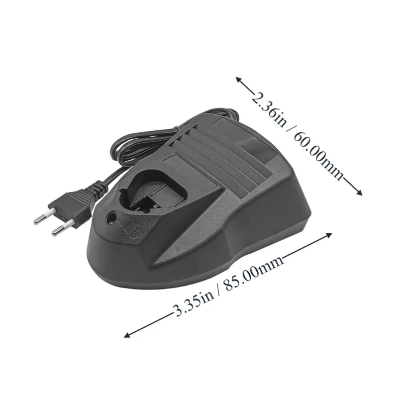 12V Drill Battery with European-Style Power Connection, 220-240 V Input, Recessed Charging Dock for Home Repair and Y3ND