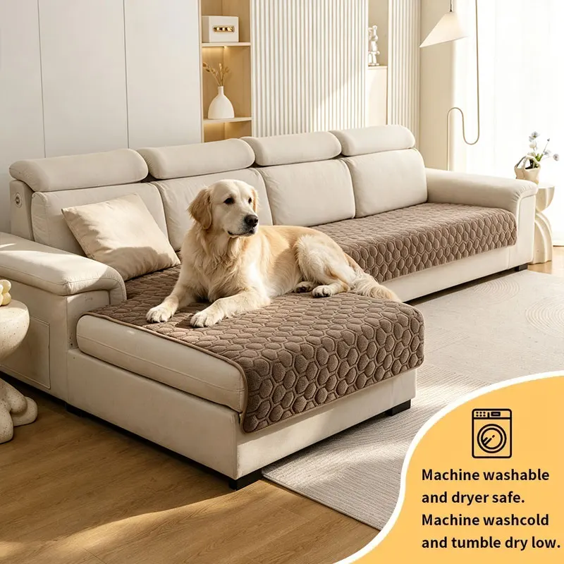 2PC-Bringing a warm home feel and simple modern home decoration to pet families, Pet Friendly Sofa Cover,  Non-slip