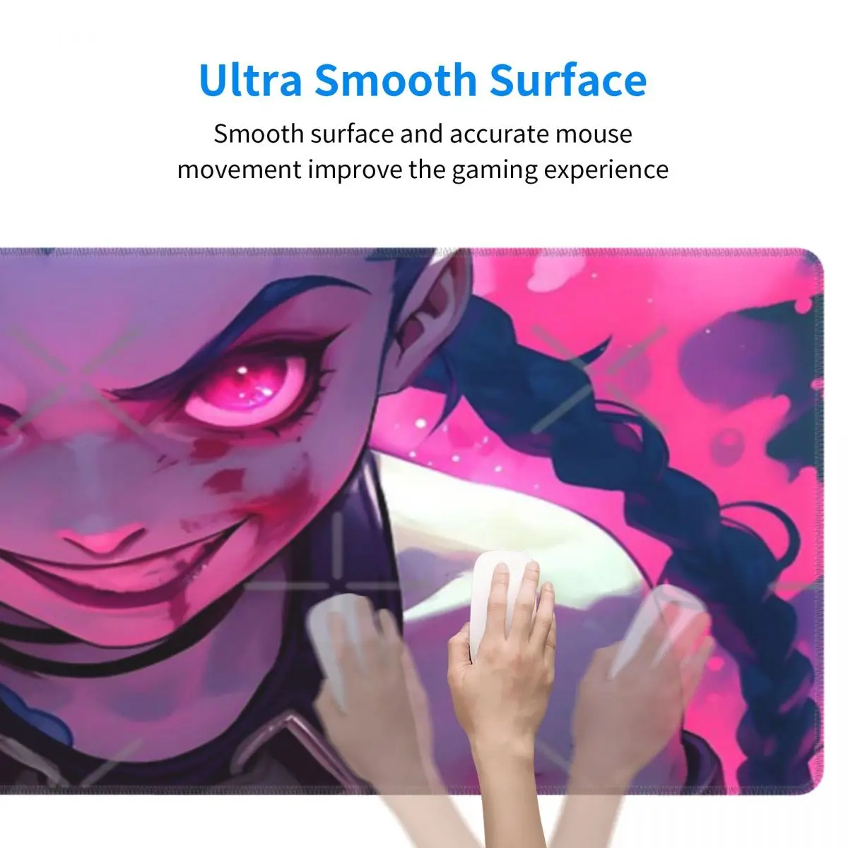 Coussinets de clavier en caoutchouc Anime Girl, mignon