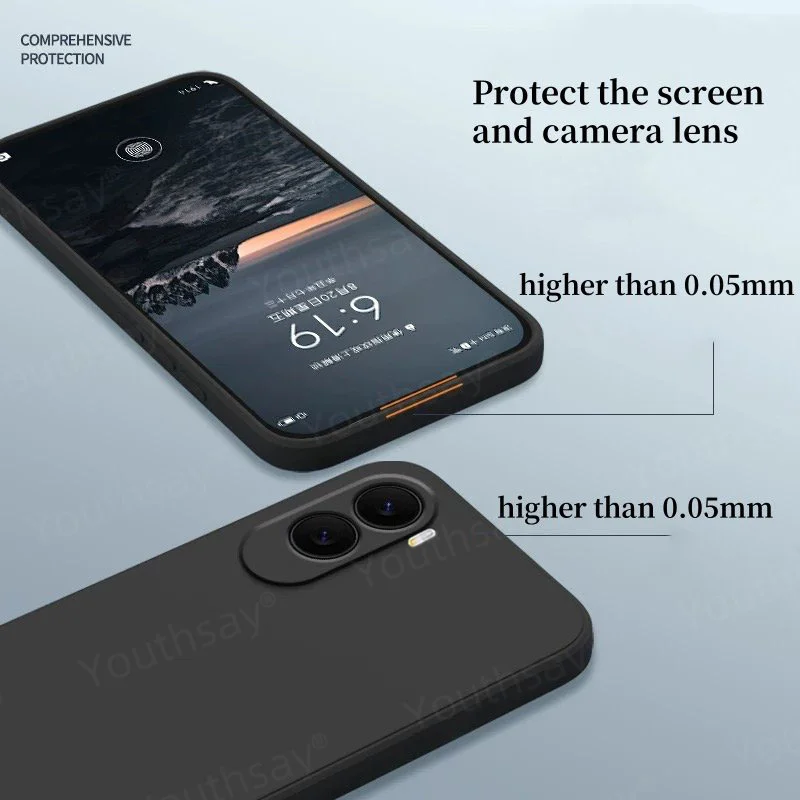 Для Poco M7 4G Чехол Xiaomi Poco M7 Чехол Fundas Coque Оригинальный жидкий силиконовый мягкий защитный чехол из ТПУ для телефона Poco M7