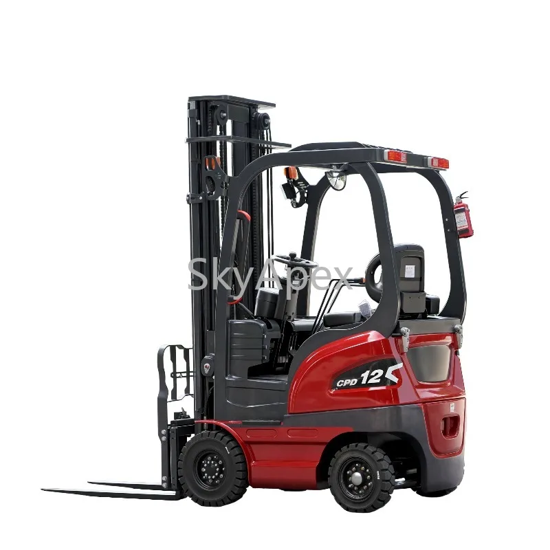 Short Wheelbase 1.2 Ton 1.5 Ton 2 Ton CE Certified Heavy Warehouse Forklift Lithium-ion Small Electric Forklift for Narrow Aisle