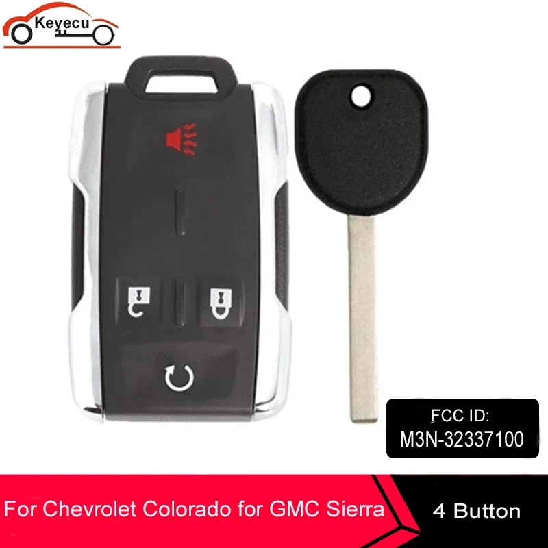 KEYECU Remote Key Fob for Chevrolet Colorado for GMC Sierra 2014 2015 2016 2017 2018 2019 FCC: M3N-32337100 B119-PT