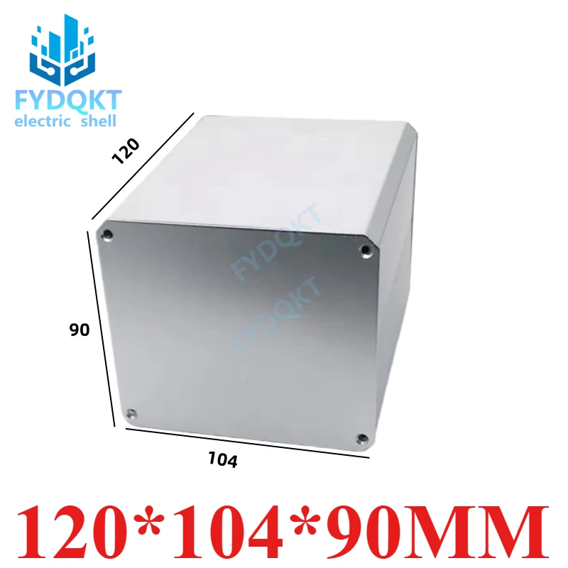 Aluminum Enclosure Boxes PCB Instrument Box DIY Electronic Project Case  120x104x90mm 1046#