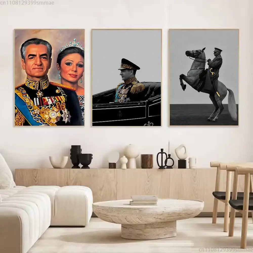 King Mohammad Reza Shah Pahlavi Iran Classic Poster Wall art print art suitable for living room bedroom bar parlor home