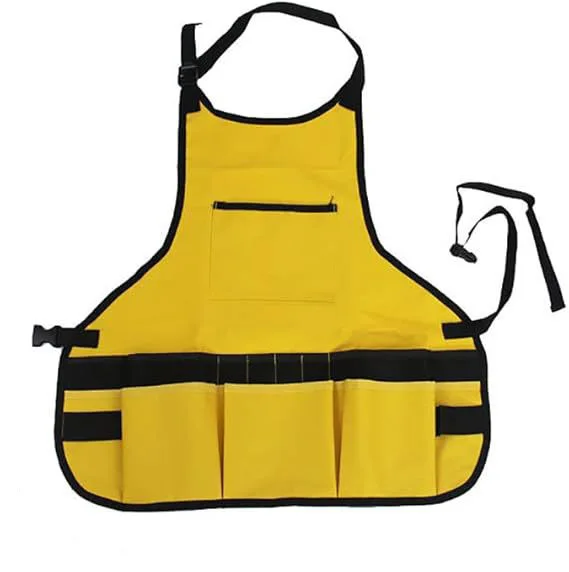 

Multi Pocket 5 Pocket Sleeves Car Machinery Gardening Tools Apron Waterproof Polyester Bib Storage