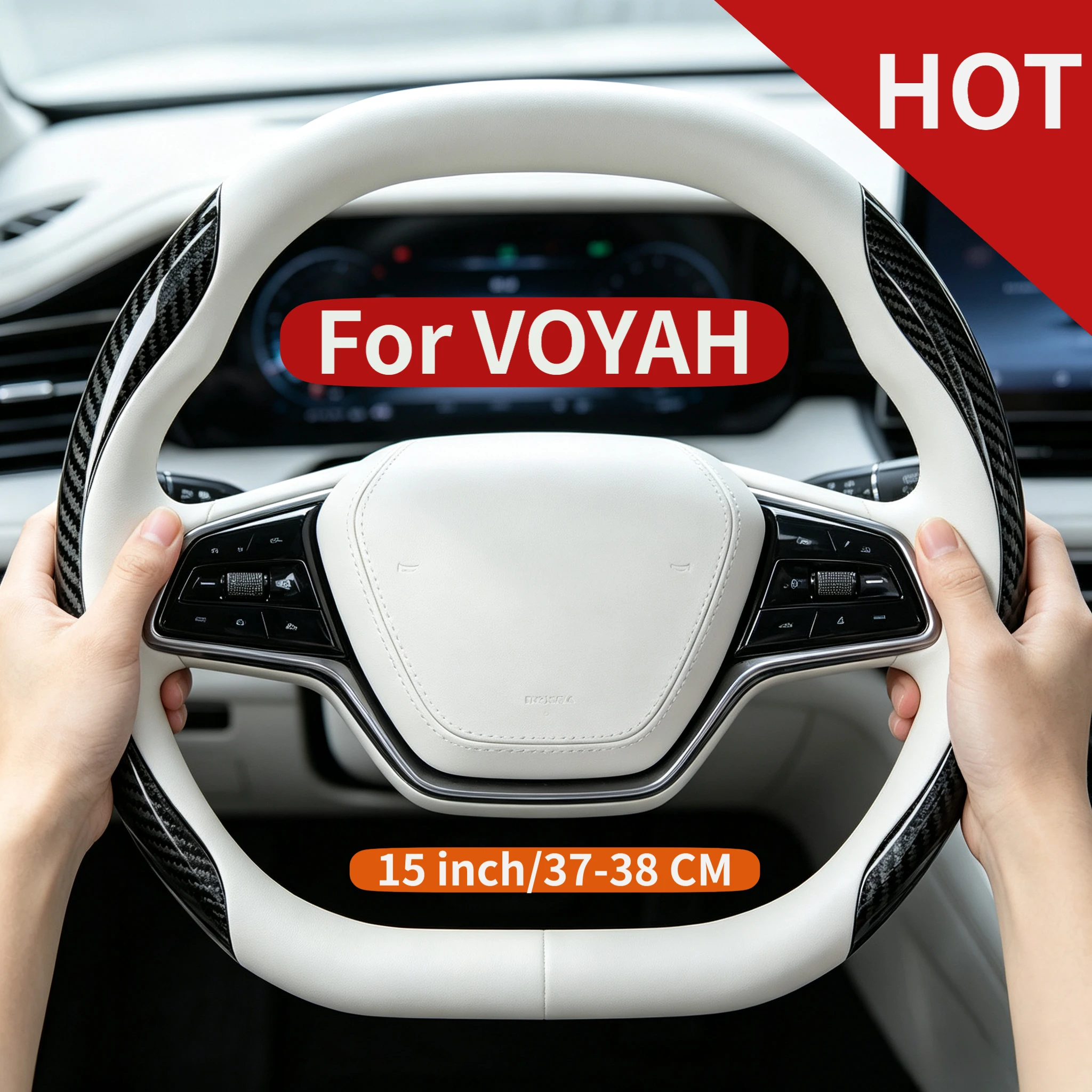 37-38cm modified double D-shaped steering wheel suitable for Voyah Free Dream Passion Courage car accessories