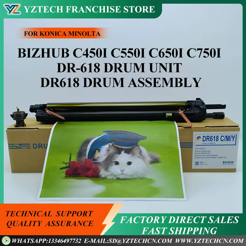 

1pcs DR618 Drum Unit for Konica Minolta C450i C550i C650i C750i DR 618 DRUM UNIT CMYK
