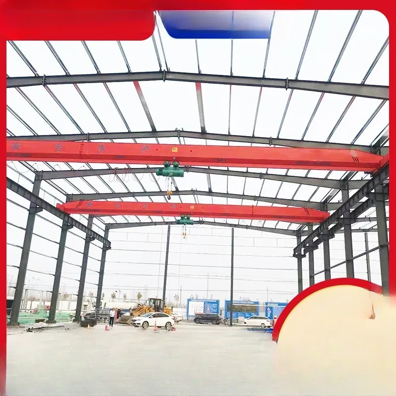 Single girder bridge crane, machinery workshop workshop handling 10 tons of electric single girder driving