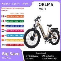 ORLMS MN-6 Off-road Electric Bike 1000W*2W Motor 52V 23AH Battery City Snow Electric Bike 26 Inch Tire Adult Electric Bike