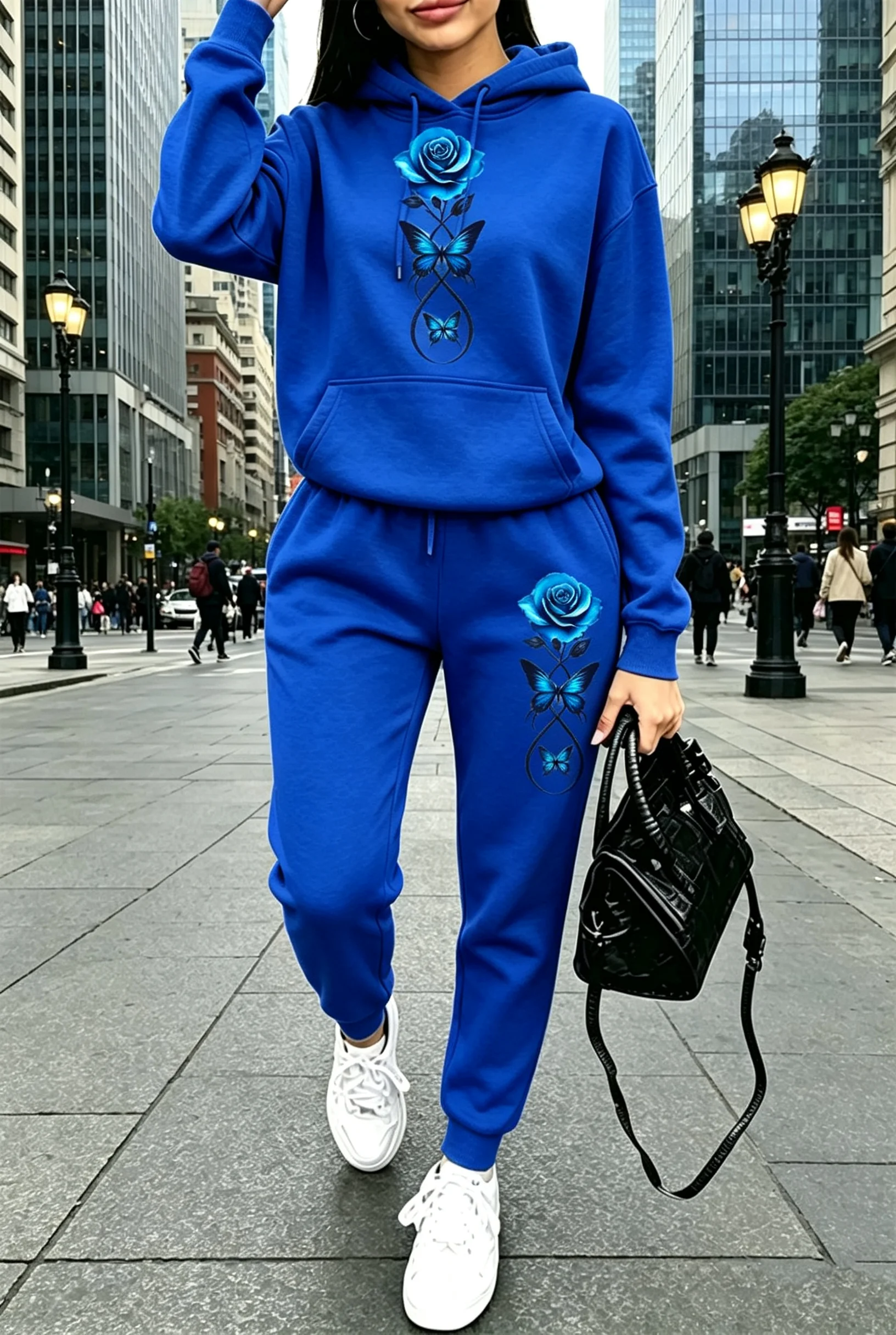 2026 New Womens Outfits Casual Hooded Sweatshirt Sportswear Outdoors Sports Jogging Clothing Autumn Winter Streets Hoodie Pants - view 5