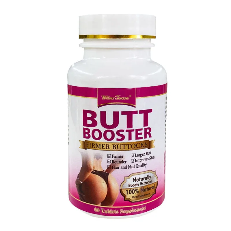 2 Bottles Natural Buttock Enlargement Capsules Big Hip Up Pills Big Ass Buttocks Lift Firming Massage Buttocks