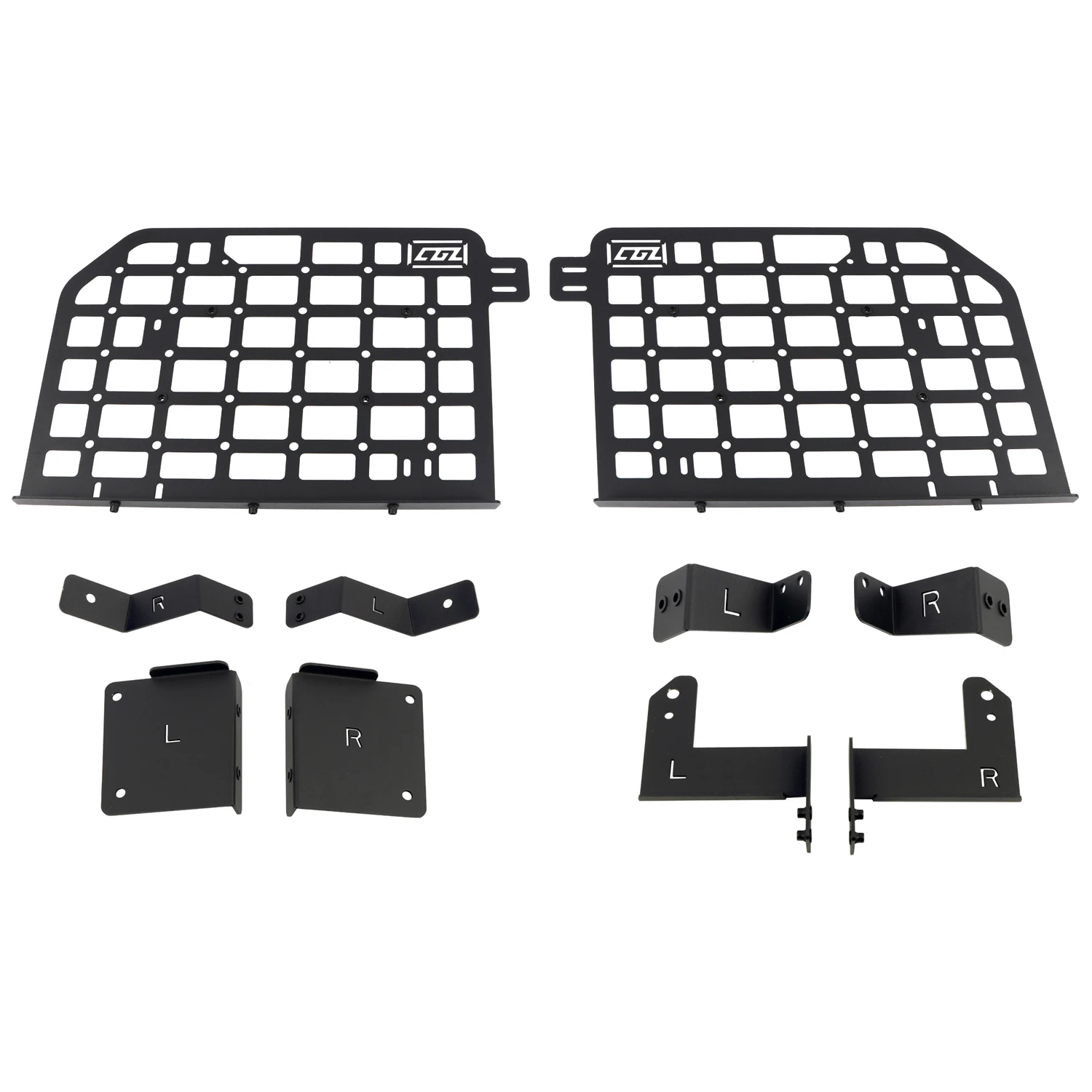 For Ford Bronco 2021 2022 2023 Side Window Shelf Car Rear Trunk Storage Panel Debris Rack Molle Panel Interior Accessories