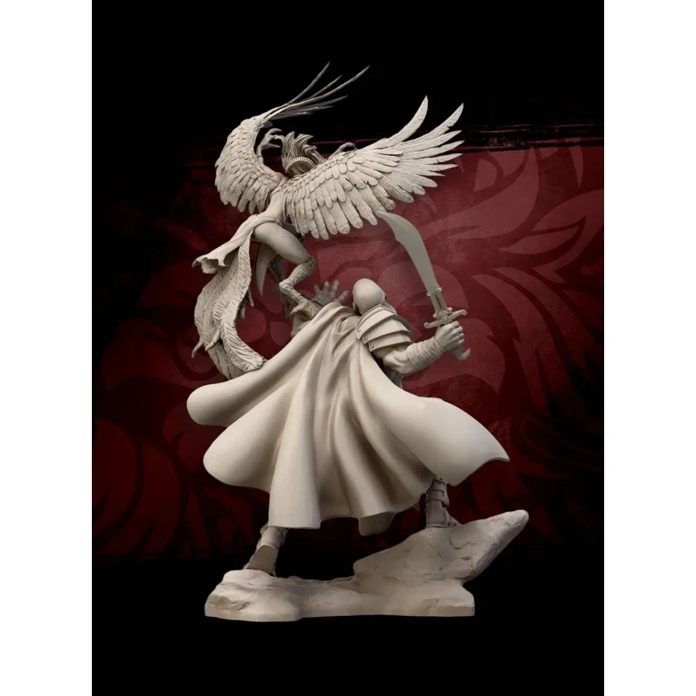 1/24 resin soldier model GK male warrior and eagle demon - fantasy theme - unassembled and unpainted DIY kit 817