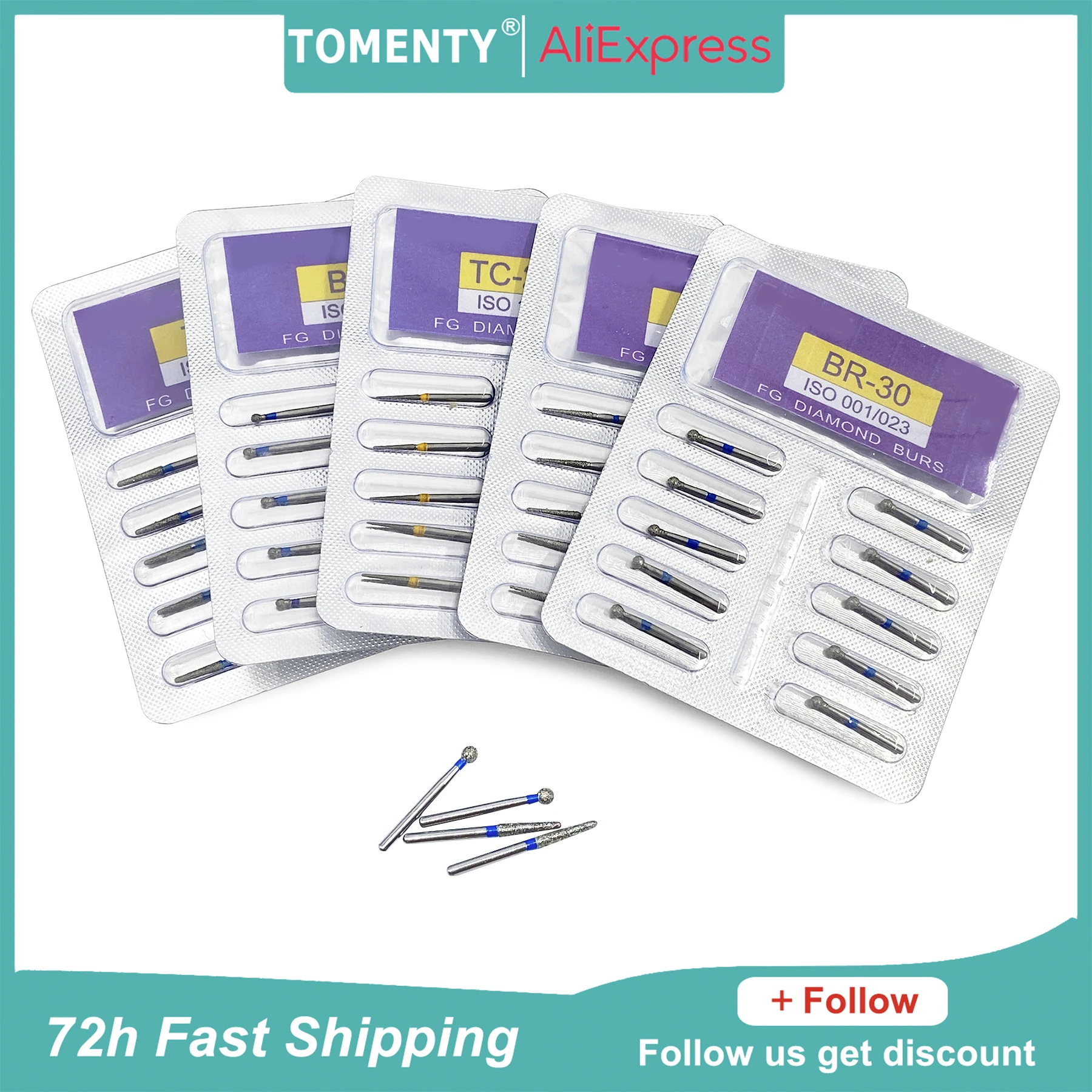стоматологические алмазные боры TOMENTY
