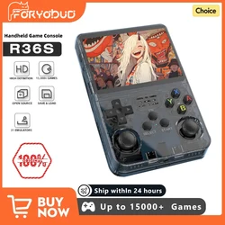 Open source R36S retro handheld video game console Linux system 3.5-inch IPS screen portable video player 64GB over 15000 games