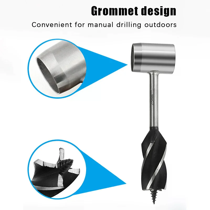 

Portable Outdoor Survival Woodworking Tools Hand Auger Drill Bits Bushcraft Settlers Hand Drill Punch Tool For Camping Hiking