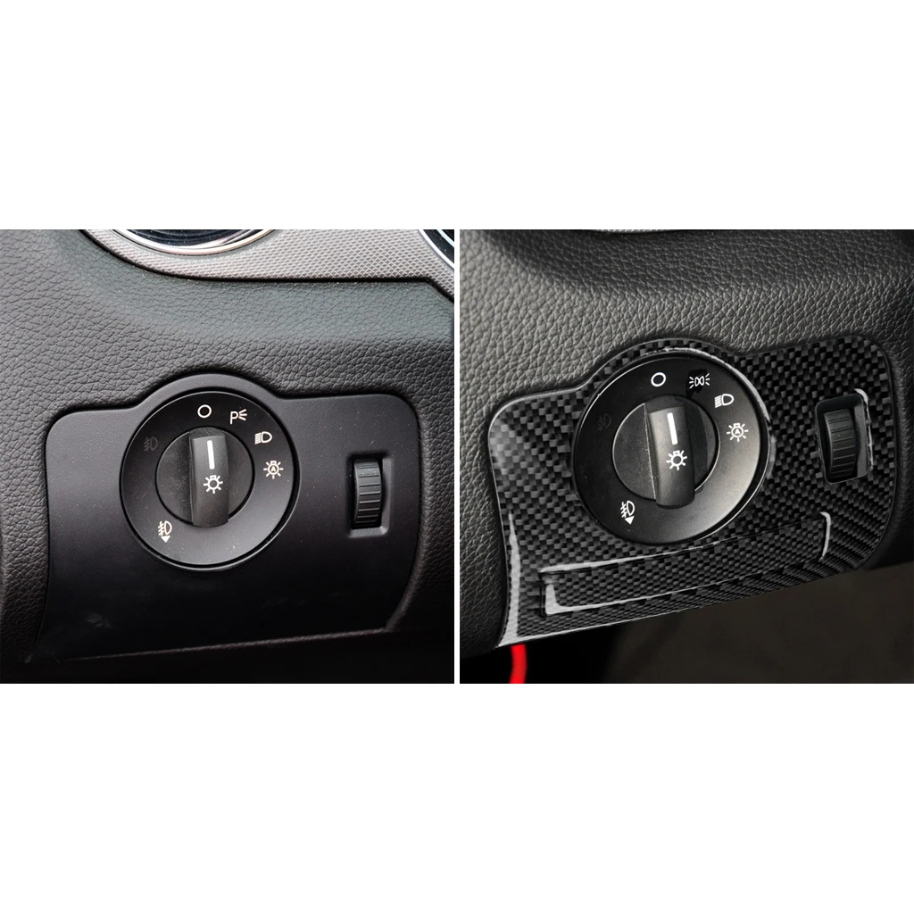 Car Styling Accessories Carbon Fiber Black Interior Various Parts Decorative Stickers For Ford Mustang 2009 2010 2011 2012 2013