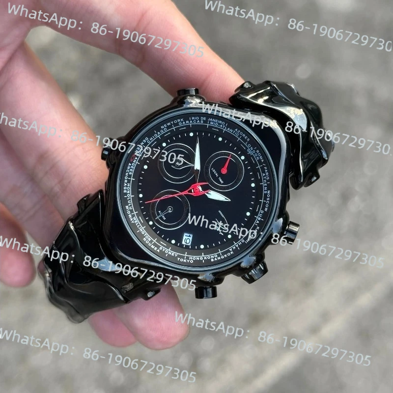

2025latest Style Three-eye Judge Watch Special-shaped Retro Millennial Men's and Women's Fashion Trend High-end Ins Niche Design