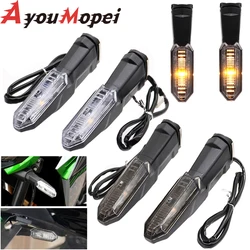 LED Rear Turn Signal Indicator Light For KAWASAKI Z1000SX ER6N ER6F NINJA 650 400 300 ZX6R H2 Motorcycle Flashing Blinker Lamps