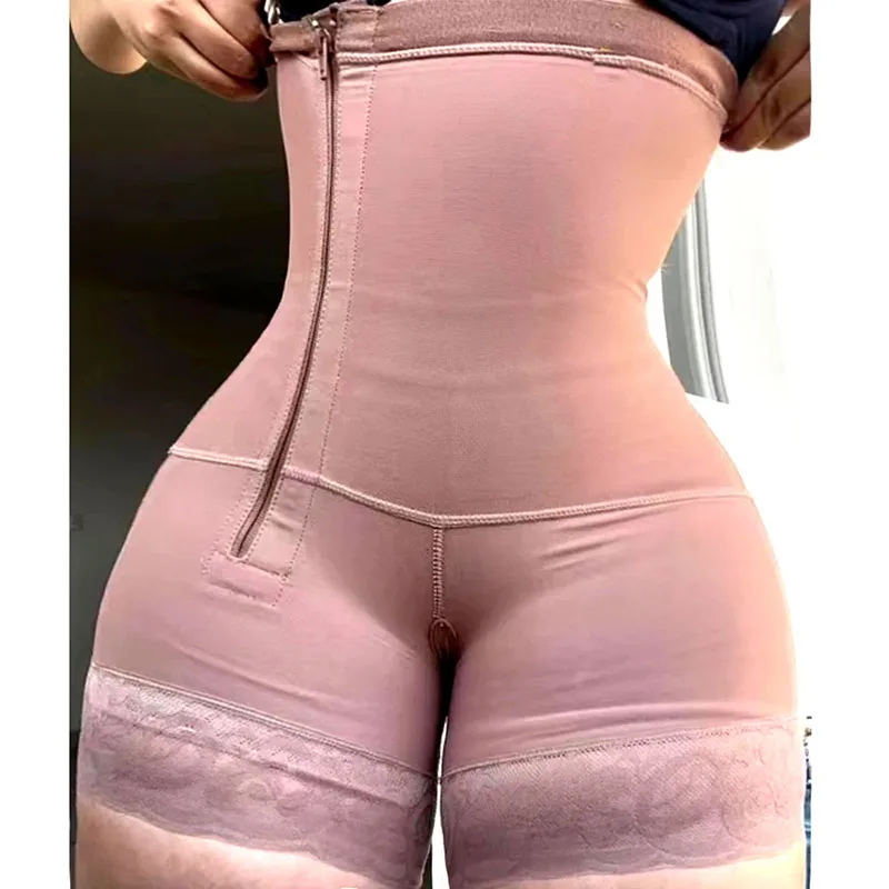 AfruliA Fajas Colombianas Girdles High Compression Body Shaper Butt Lifter Corset Waist Trainer Bodysuits Post Surgery Shapewear