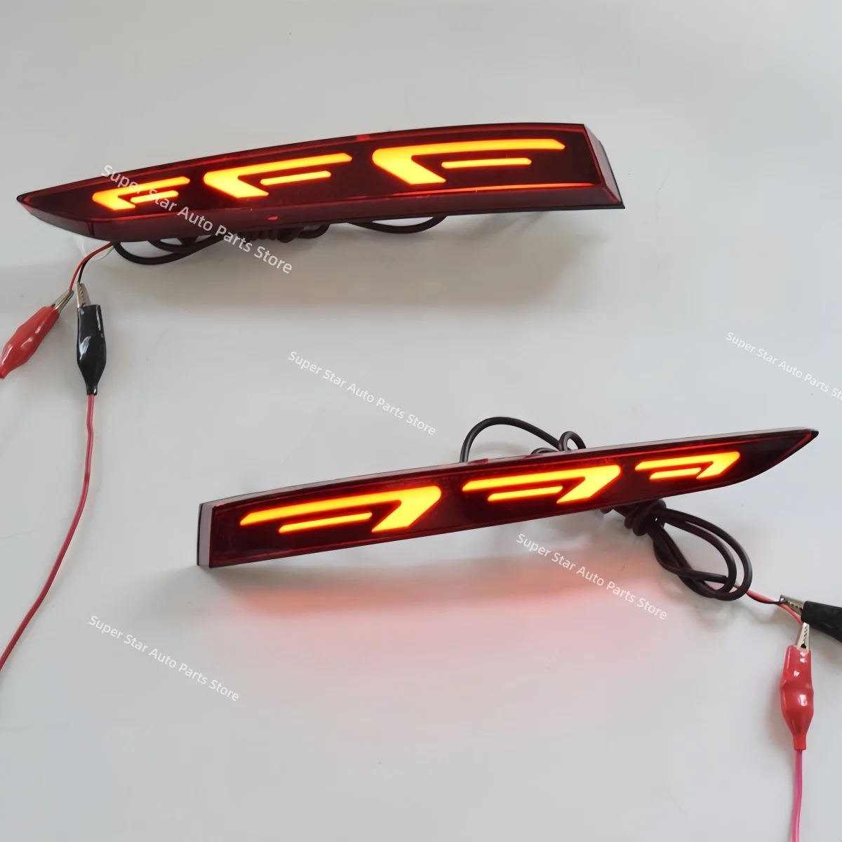 For Hyundai Accent 2016- 2019 Rear bumper light Three functions Modification Brake light Turn signal Warning light Auto parts