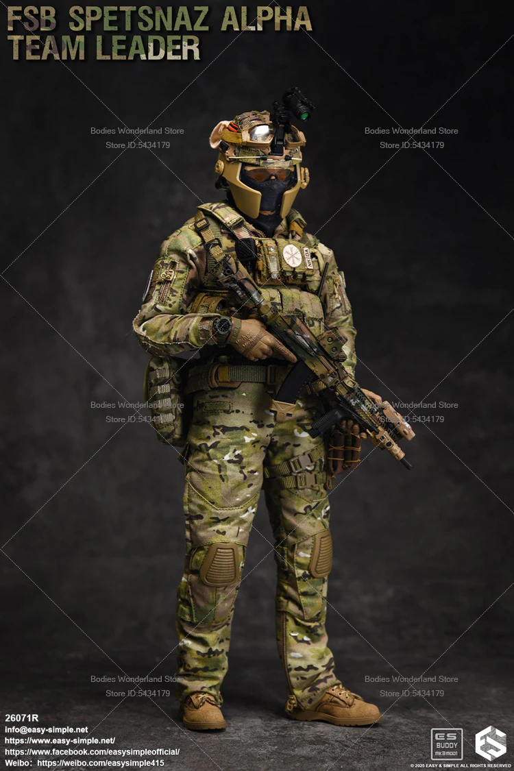 Em estoque esay & simples es 26071r 1/6 escala soldado masculino fsb federação russa forças especiais 12 Polegada figura de ação boneca coleção