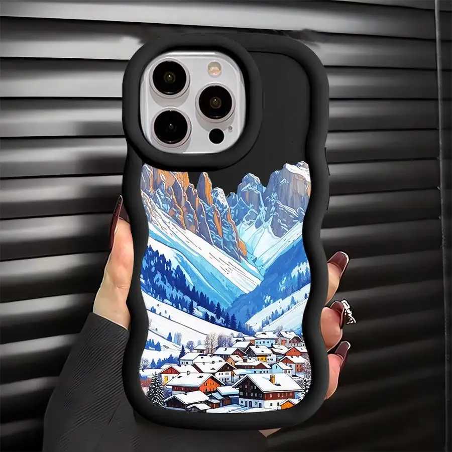 حافظة ثلج شتوية لطيفة لهاتف Xiaomi Redmi 10A A5 A3 13C 12C 9C A1 + A2 Plus 14C 9T 10C غطاء هاتف ناعم #2