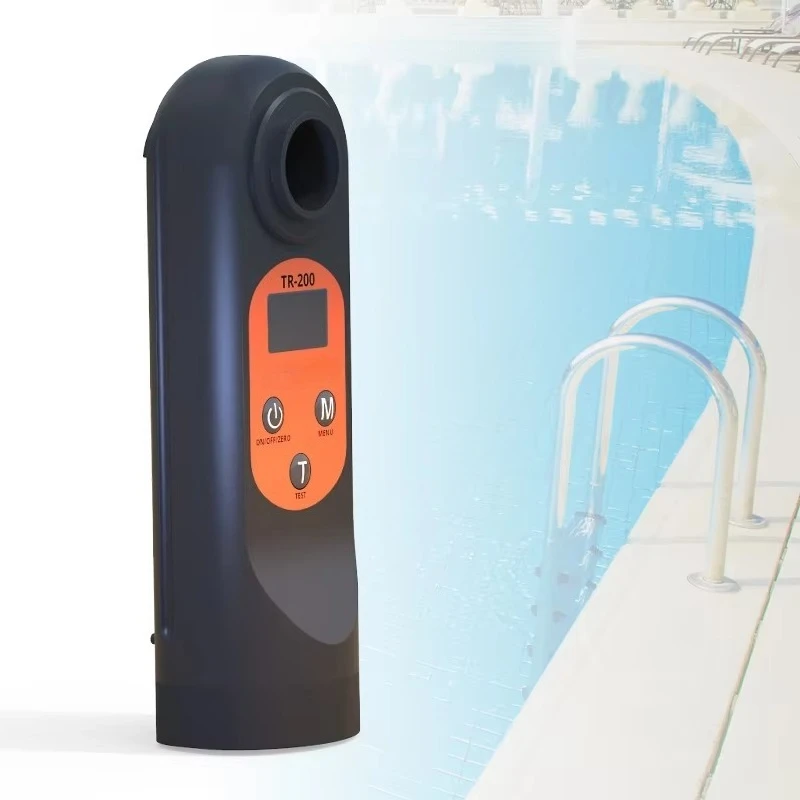 TR-200 AAA Battery Digital Water Test Kit Multiparameter Analyzer for Residual Chlorine, Bromine, PH, Alkaline, Cyanuric Acid