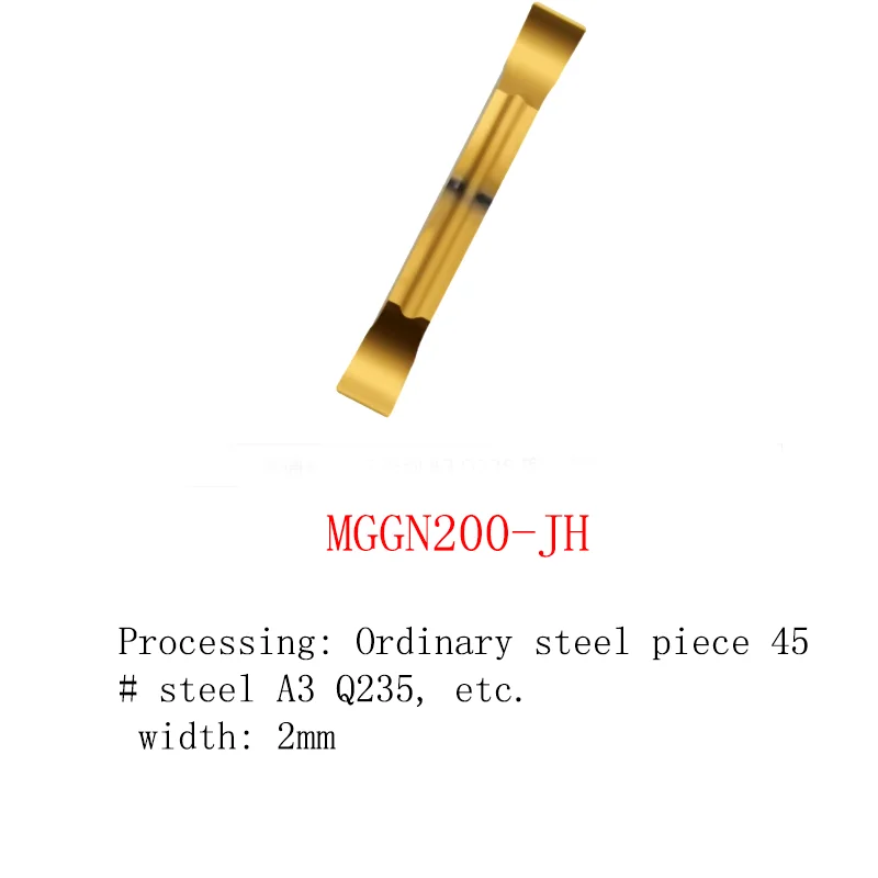 

10PCS CNC Cutting Insert Grooving Inserts MGGN200 Sharp Bevel 15° Flat Turning blade Tool