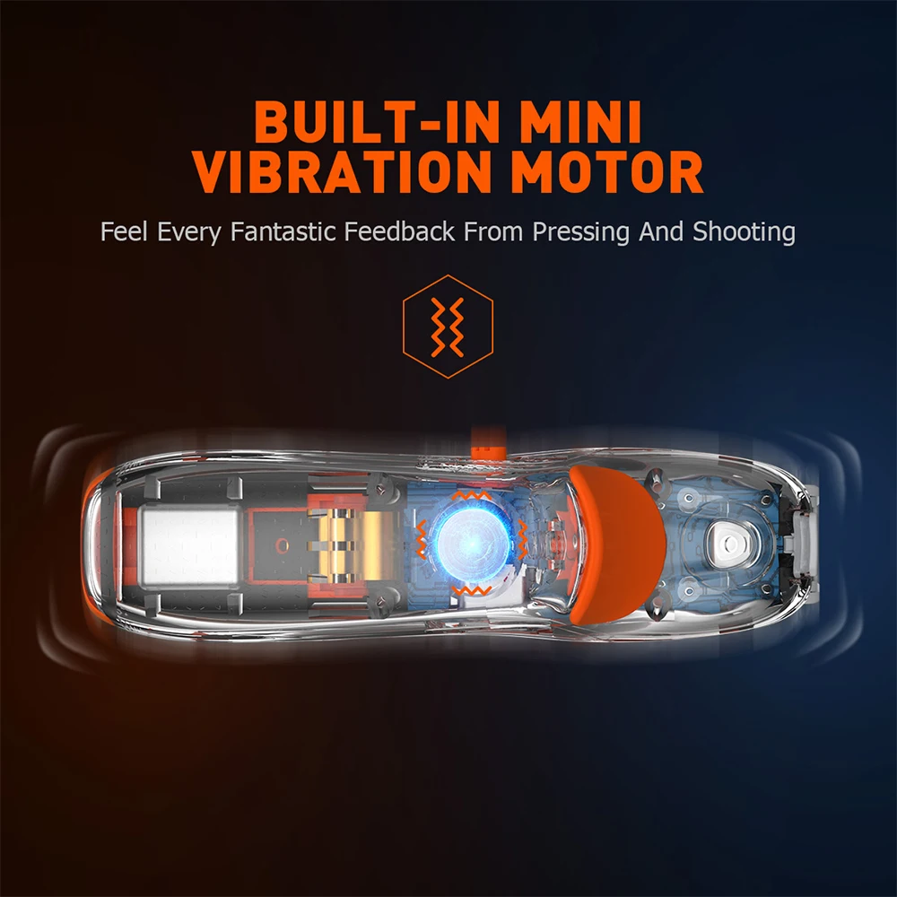 BIGBIG WON M1 Mobile Shooting Gaming Vibration Button Triggers for Gamepad Pubg Game Controller Extended Handle iPhone Joystick